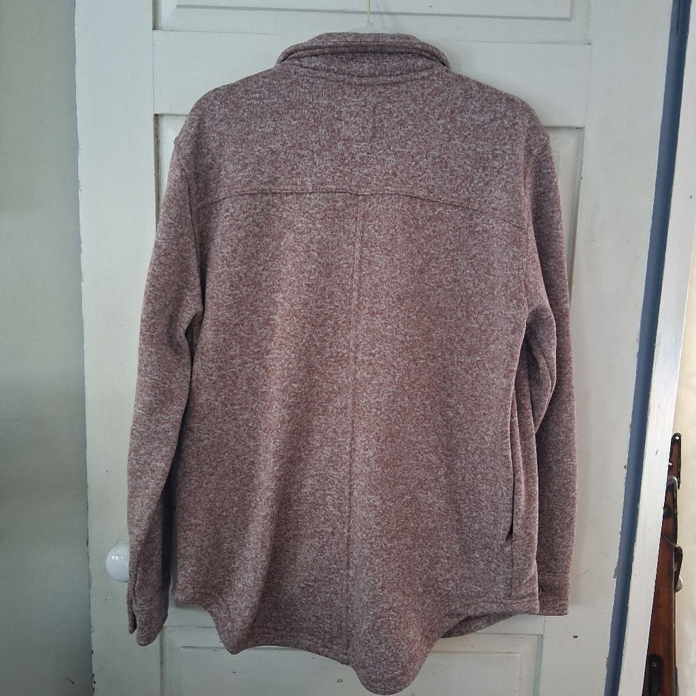 Thread & Supply Praline Color Button-Up Fleece Shirt Shacket Jacket Sz XL - Picture 15 of 15